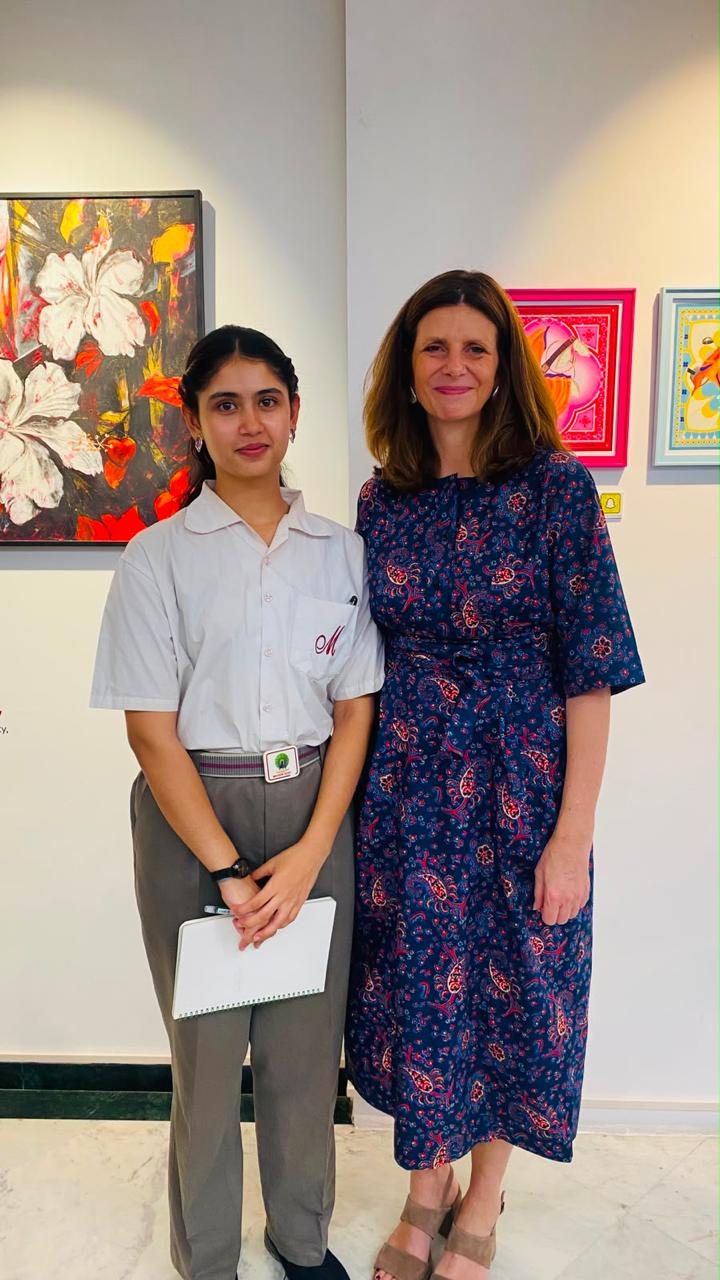 Student Visit to the British Council Art Exhibition